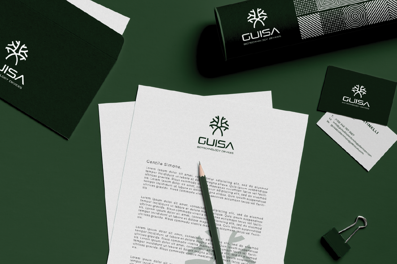 guisa biotechnology design brand identity